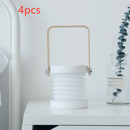 Foldable Touch Dimmable LED Night Light – USB Rechargeable Portable Lamp for Reading & Home Decor