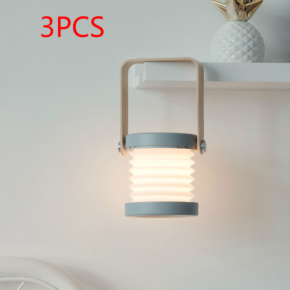 Foldable Touch Dimmable LED Night Light – USB Rechargeable Portable Lamp for Reading & Home Decor