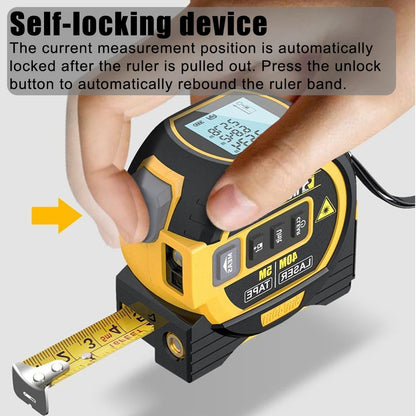 3 in 1 Laser Rangefinder LCD Display with Backlight Distance Meter Building Measurement Device Tape Measure Ruler