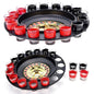 Shot Roulette Drinking Game with Glasses | Party Game for Adults, Fun Bar Tabletop Spinner Set