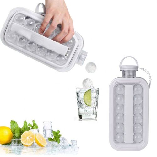 Ice Ball Maker Bottle – Reusable Silicone Ice Sphere Mold for Cold Drinks, Whiskey & Cocktails