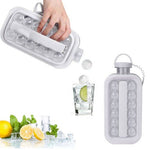 Ice Ball Maker Bottle – Reusable Silicone Ice Sphere Mold for Cold Drinks, Whiskey & Cocktails