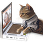 Funny Cat Scratching Laptop Toy – Cardboard Cat Scratcher Pad for Indoor Cats and Kittens