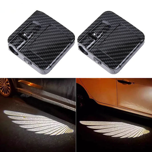 Car Angel Wings LED Lights – Stylish Decorative Brake Tail Light Strip for Car Modification