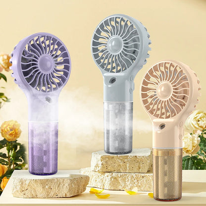 Best USB Rechargeable Portable Fan - Mist Cooler Cooling Spray Humidifier Fan for Home/Office