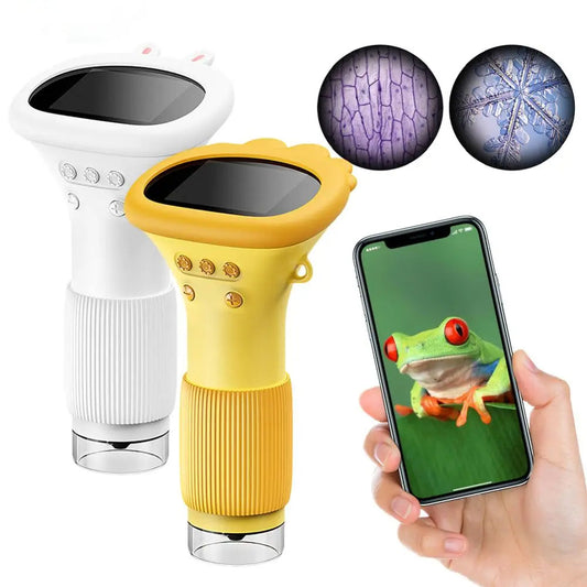 Portable Handheld Digital Microscope with LCD Screen – 1000X Zoom USB Rechargeable Science Tool for Kids & Adults