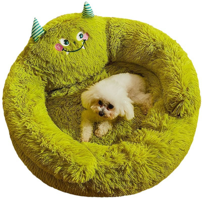 Round Plush Pet Bed