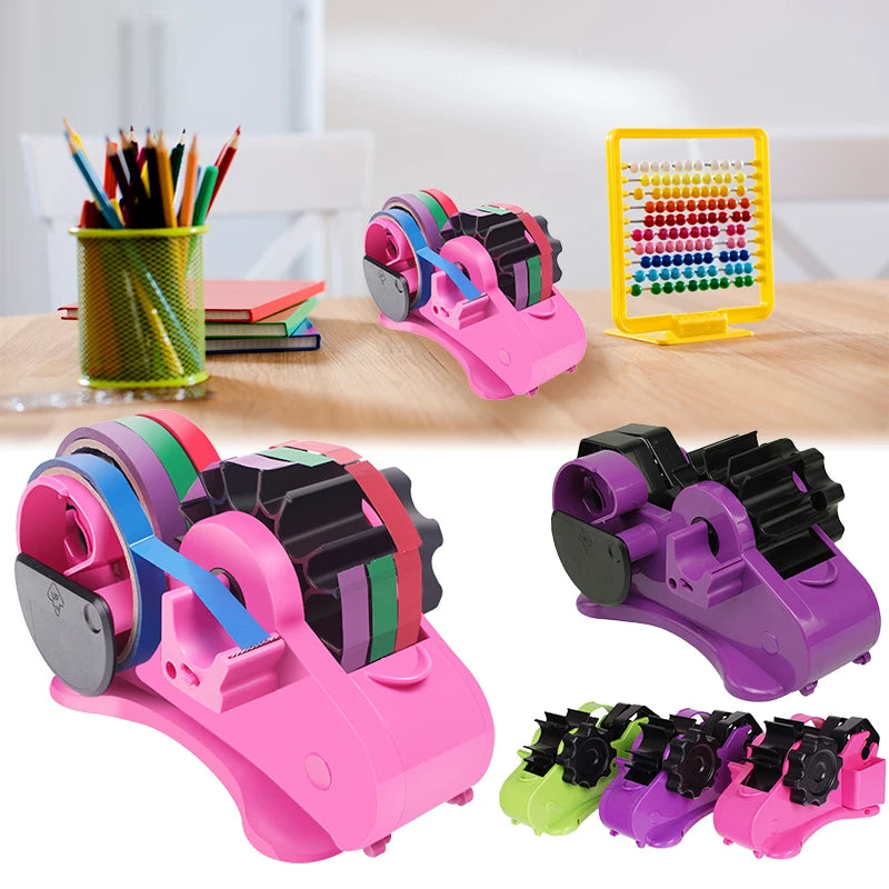 Semi-Automatic Tape Dispenser for Office | Quick Cut, Easy Use, Adjustable Tape Roll Cutter