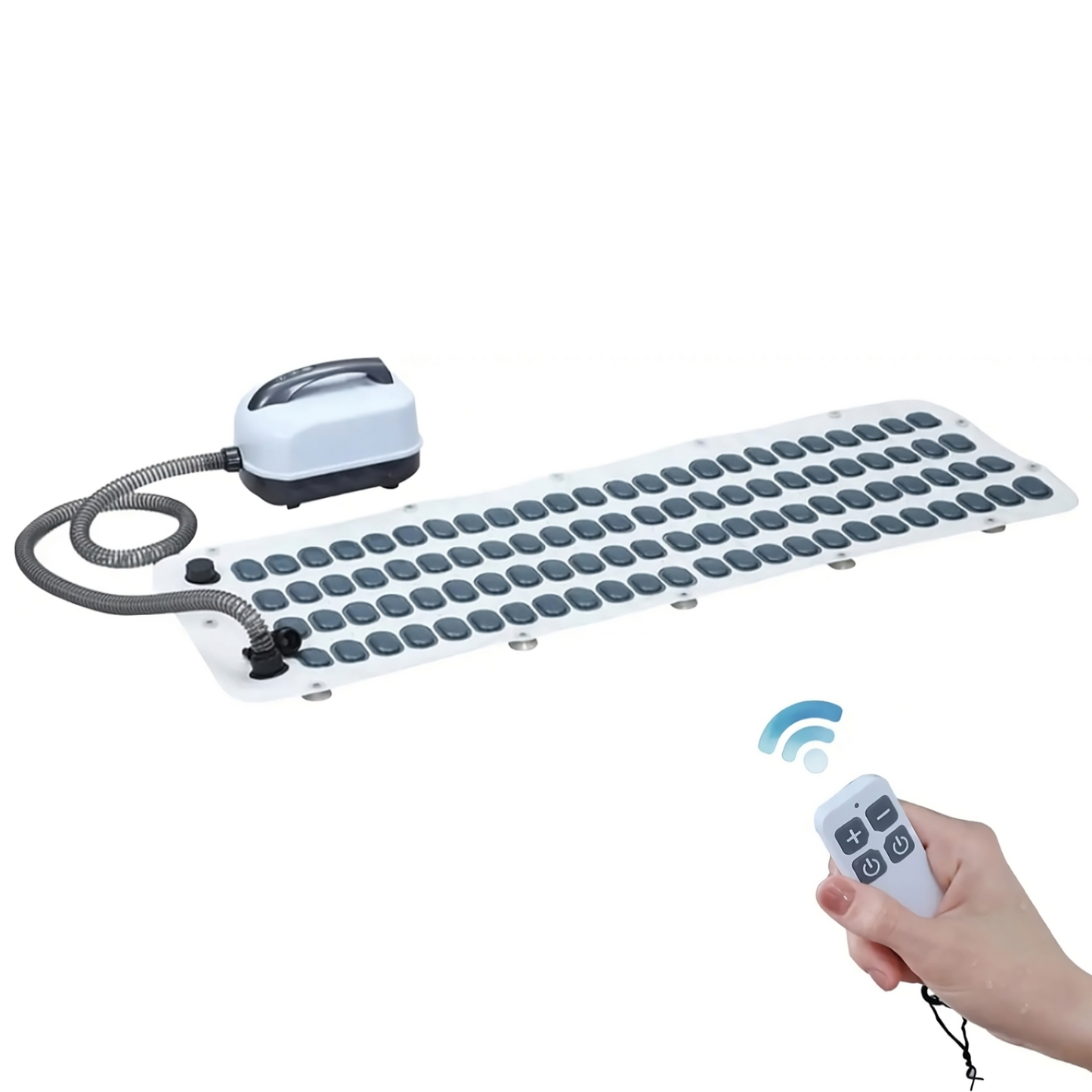 Bath Electric Bubble Mat – Heated Foot Spa Massager with Bubbles for Relaxation, Stress Relief, and Foot Care