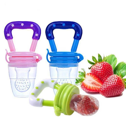 3x Silicone Baby Fruit Feeder – Safe, BPA-Free, Easy to Use Teething & Snack Holder for Infants