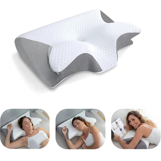 Orthopedic Memory Foam Cervical Pillow – Neck Support Pillow for Pain Relief & Better Sleep