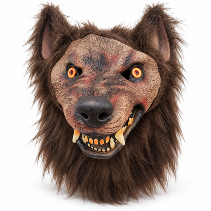 Faux Fur Wolf Mask