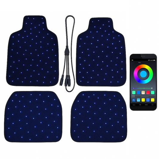 Starlight Car Mats - Universal Fit, Waterproof, Anti-Slip, Luxury Diamond Design for All Vehicles