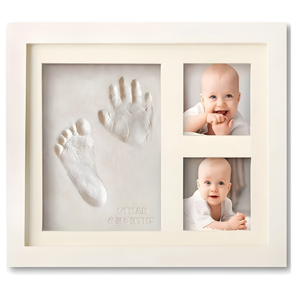 Baby Handprint and Footprint Keepsake Frame with Clean Touch Ink Pad