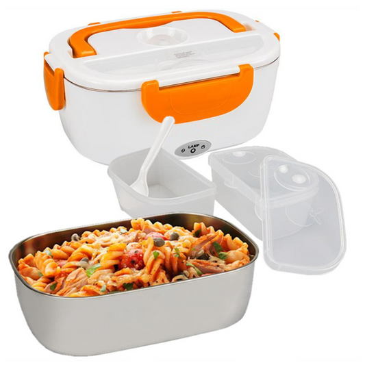 2-in-1 Electric Heating Lunch Box – Portable Food Warmer for Car & Home, Leak-Proof Bento Box