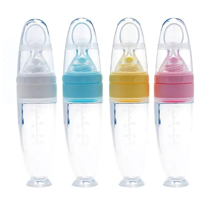 Baby Feeding Squeeze Spoon – BPA-Free, Easy-to-Use Soft Squeeze Baby Food Dispenser for Infants
