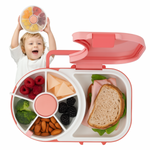 Rotating Kids Lunchbox – Leakproof Bento Tray with Compartments for School Snacks & Meals