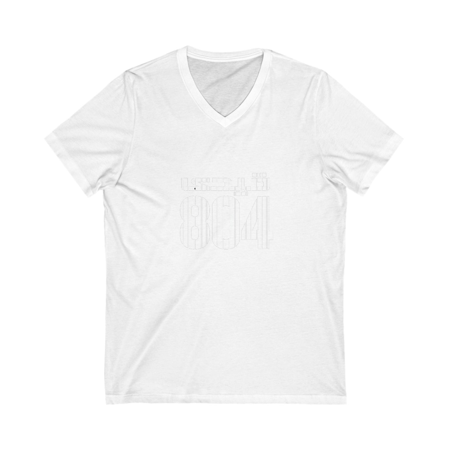 Unisex Jersey Short Sleeve V-Neck Tee qaidi 804