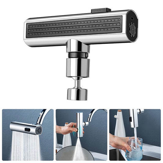 Kitchen Faucet Waterfall Outlet Splash Proof Universal Rotating Multifunctional Water Nozzle Extension