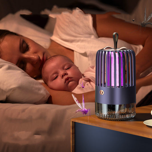 Silent Electric Mosquito Killer Lamp – UV Light Bug Zapper Trap for Home Bedroom Indoor Use
