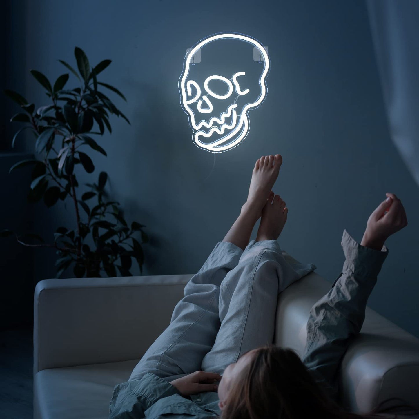 Halloween Decoration LED Neon Skull