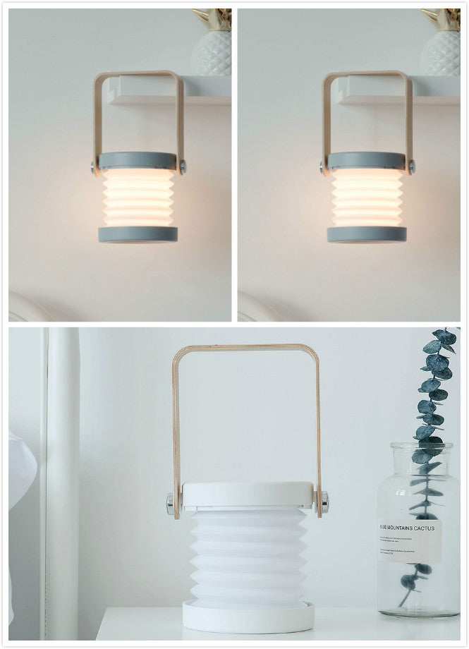 Foldable Touch Dimmable LED Night Light – USB Rechargeable Portable Lamp for Reading & Home Decor