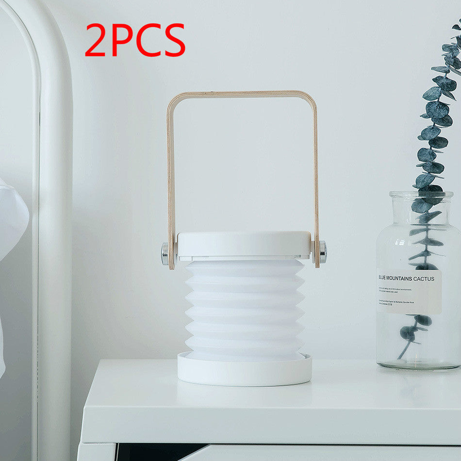 Foldable Touch Dimmable LED Night Light – USB Rechargeable Portable Lamp for Reading & Home Decor