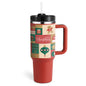 Spill Proof Vacuum Coffee Cup - Tumbler With Lid Tapered Mug - Mug Suitable For Car Gym Office Travel