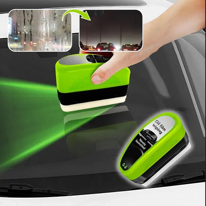 Green Oil Film Wipe for Car Windshield Glass Cleaner | Anti-Fog, Stain Remover, Clear View