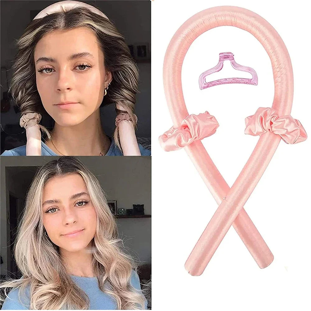 Heatless Curling Rod Headband for No Heat Hair Styling | Soft Sleep-In Curling Ribbon for Women