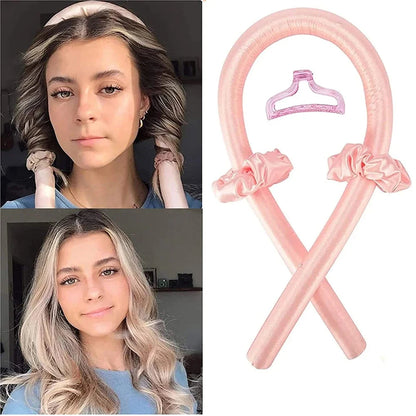 Heatless Curling Rod Headband for No Heat Hair Styling | Soft Sleep-In Curling Ribbon for Women