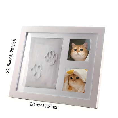 Baby Handprint and Footprint Keepsake Frame with Clean Touch Ink Pad