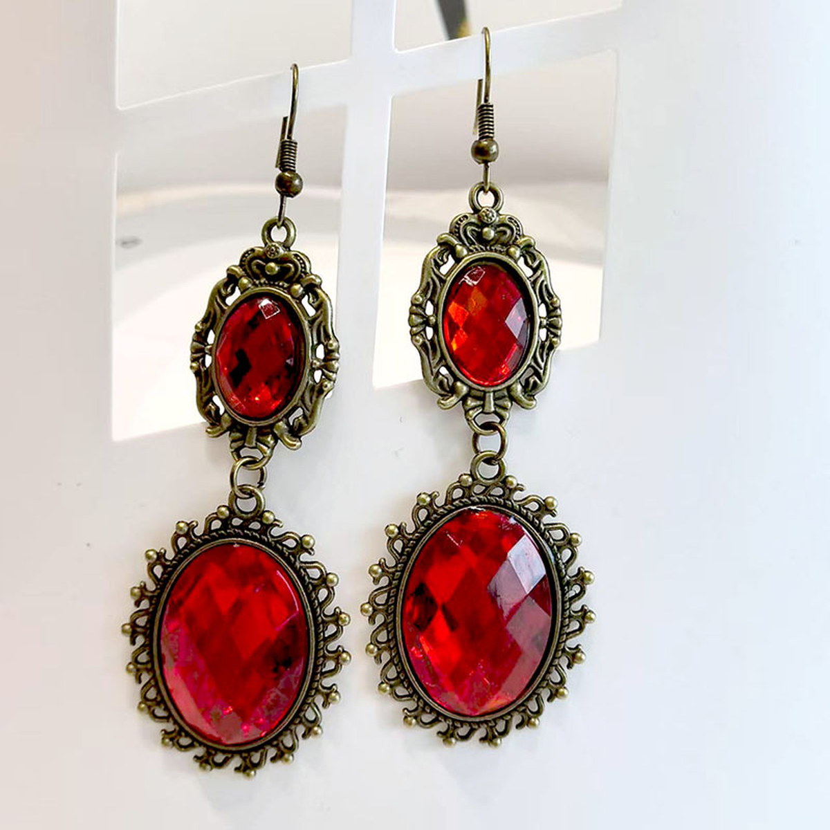 Gothic Lace Choker and Earrings