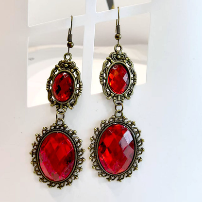 Gothic Lace Choker and Earrings