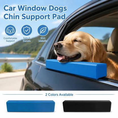 Dog Car Window Chin Rest Cushion, Padded Head Support for Safer Car Rides