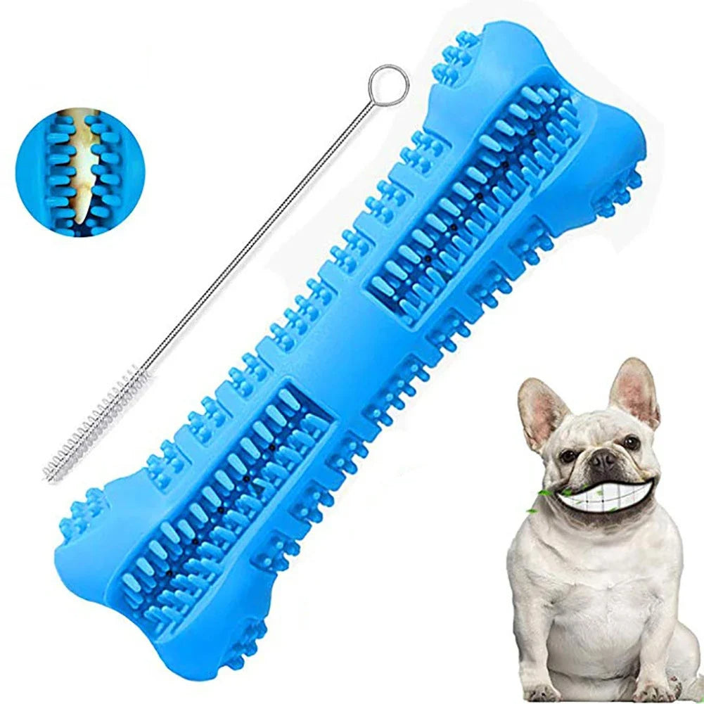 Soft Rubber Dog Toothbrush – Gentle Chew Teeth Cleaner for Puppies & Small Dogs Dental Care
