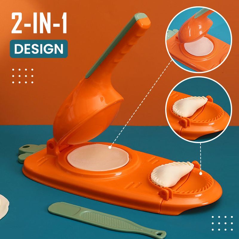 2 in 1 Dumpling Maker – Dough Press and Stuffing Tool for Easy Homemade Dumplings, Ravioli, Pastries