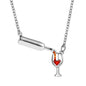 Wine Bottle Necklace – Unique Wine Lover Jewelry, Creative Gift for Women & Men
