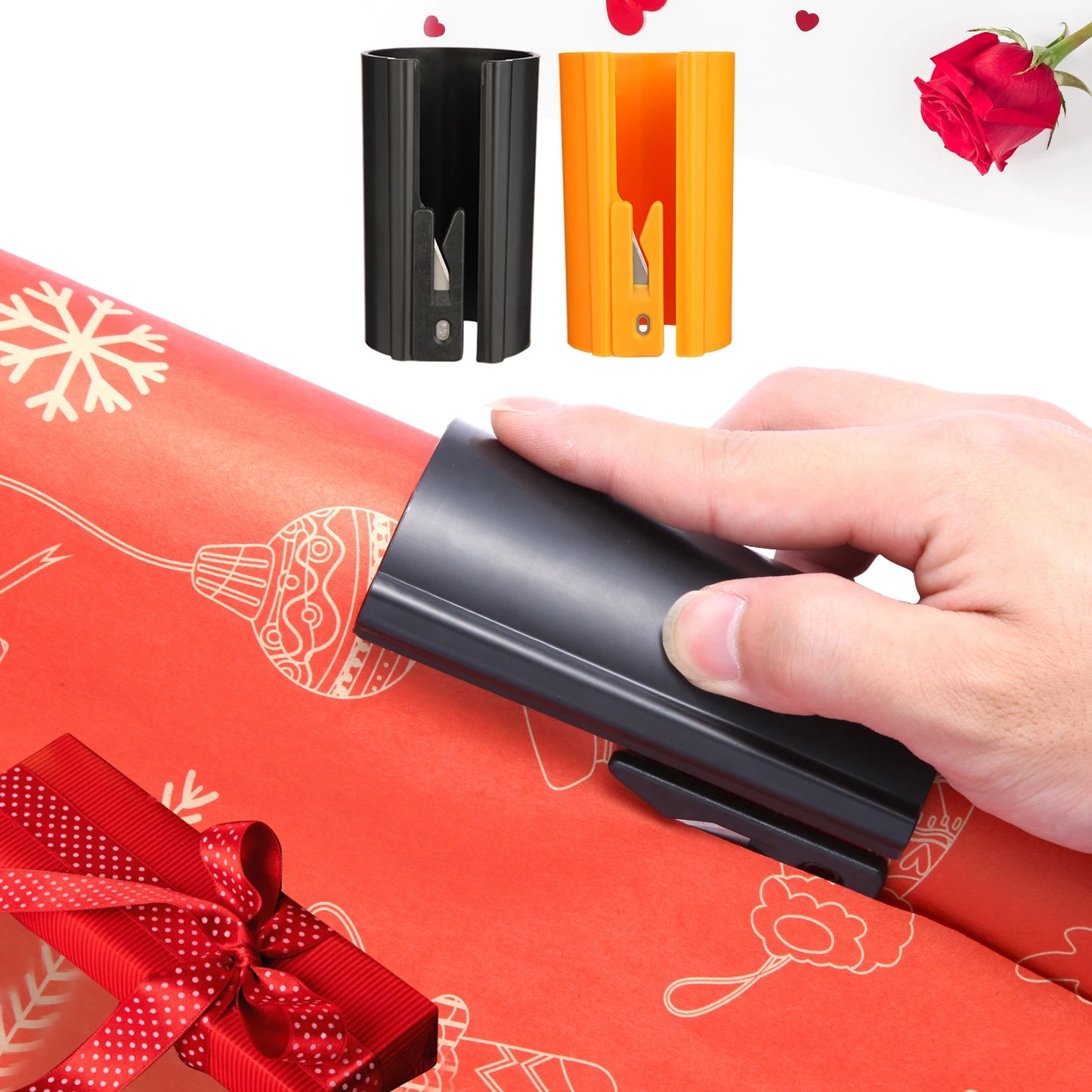 Wrapping Paper Cutter Tool – Easy Gift Wrap Roll Cutter for Holidays, Birthdays, Christmas & Crafts