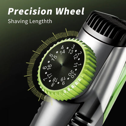 Vacuum Beard Trimmer for Men – Cordless Rechargeable Hair Clipper with Built-in Suction System