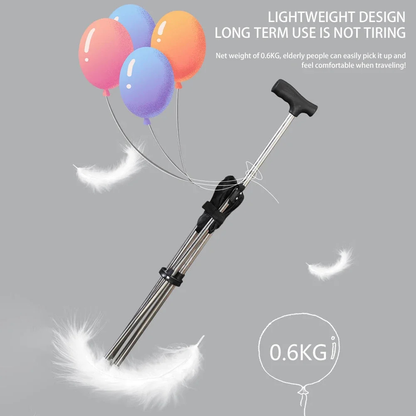 Folding Walking Stick Seat, Lightweight Tripod Cane Stool for Outdoors