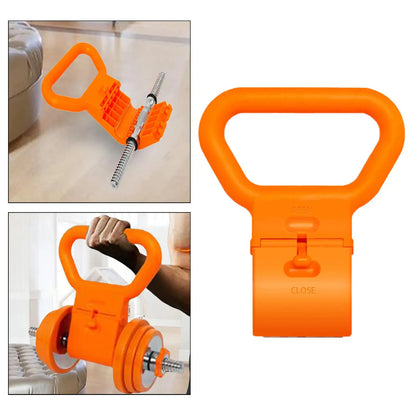 Kettlebell Grip Handle for Dumbbells – Convert Dumbbell to Kettlebell for Home Gym Strength Training