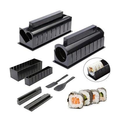 Sushi Maker Kit – Easy DIY Sushi Roll Maker, Includes Bamboo Mat, Rice Paddle & Recipe Guide for Home Sushi Making