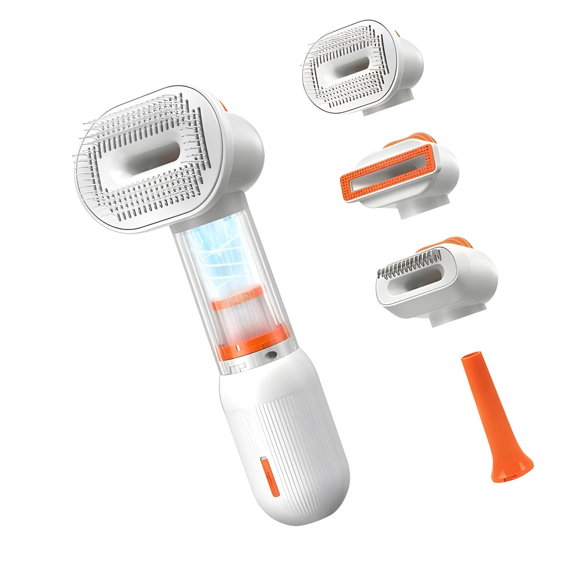 4 in 1 Electric Pet Grooming Brush with Vacuum Suction and Blow Nozzle