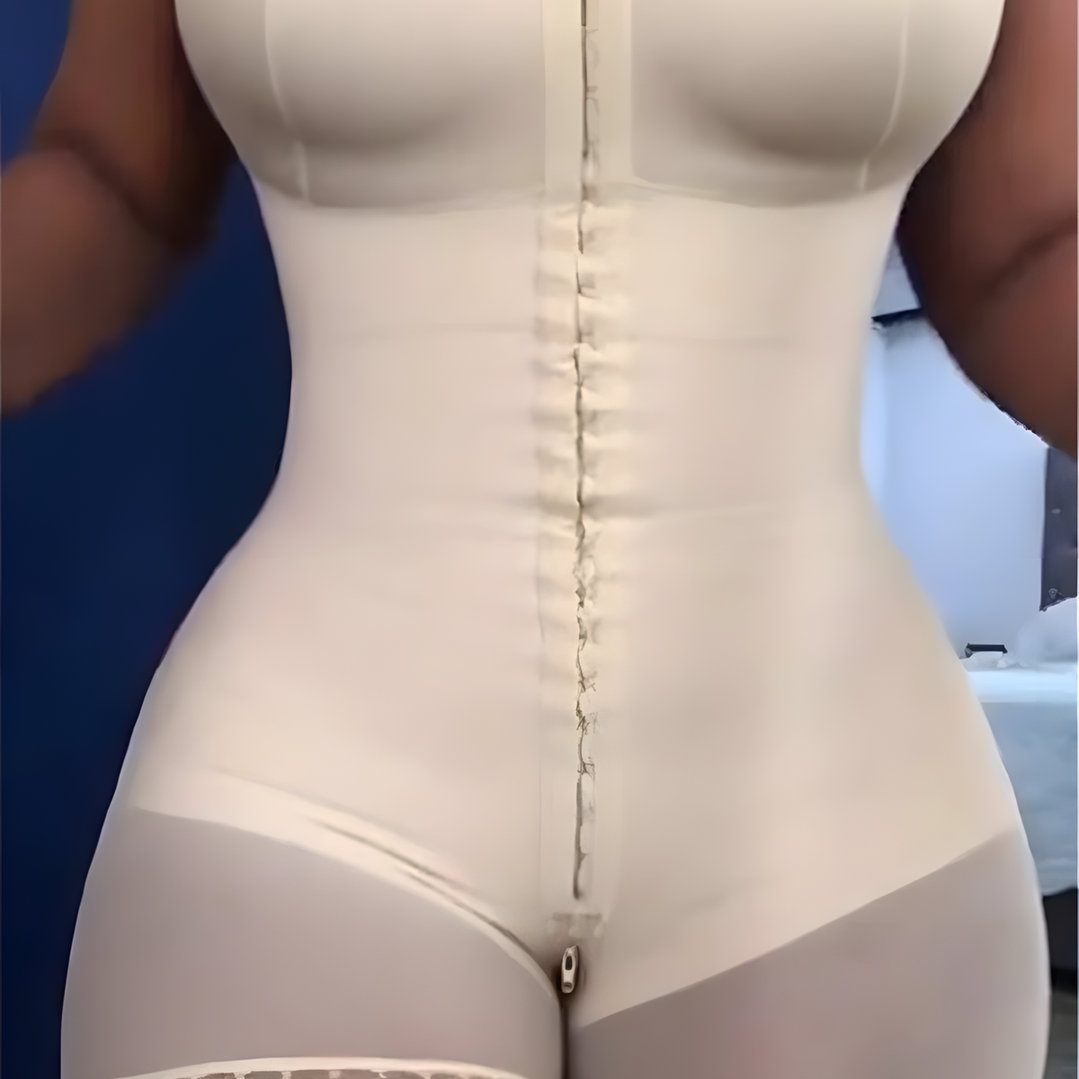 Full Body Shapewear Bodysuit, Short Sleeve Compression Shaper