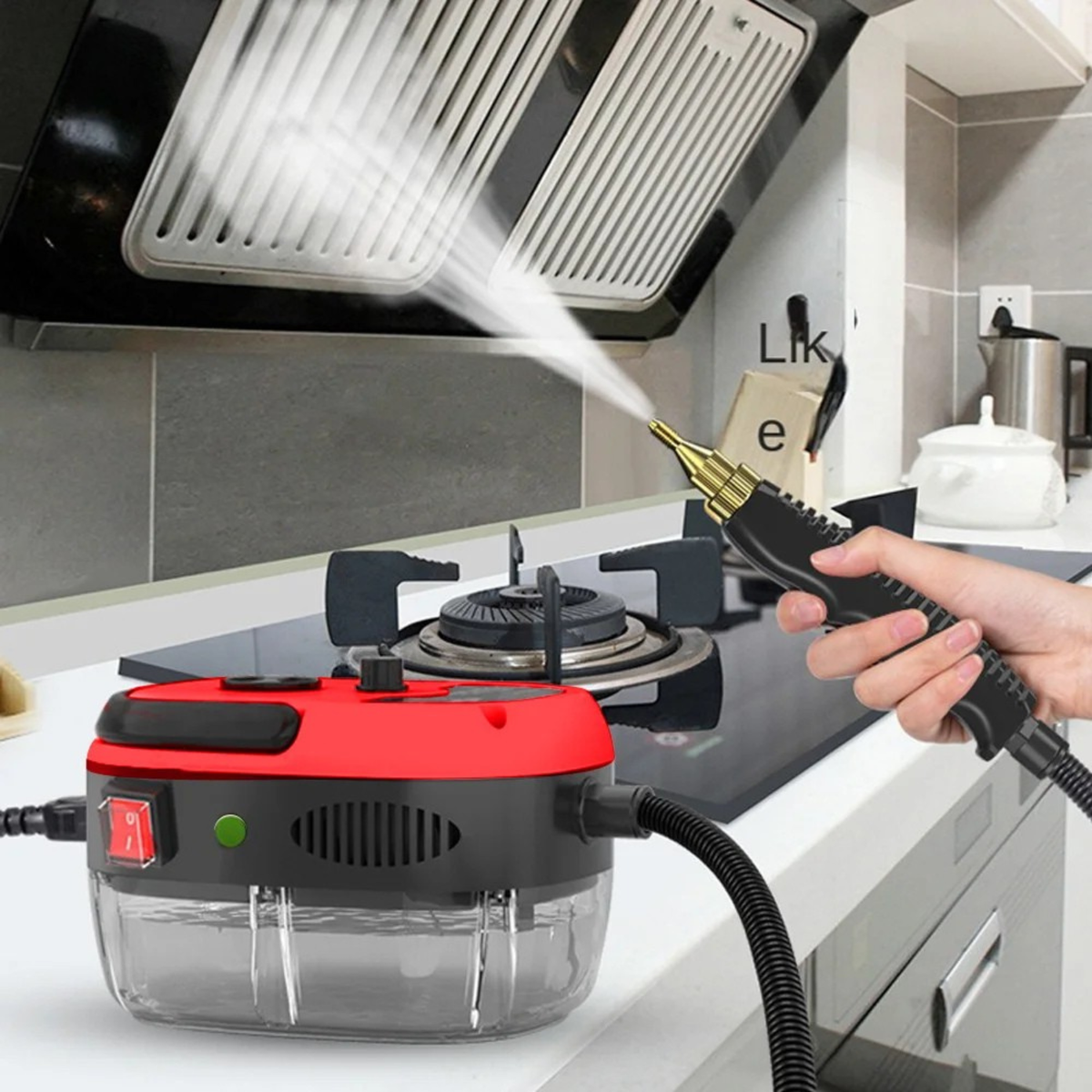 2500W High Pressure Steam Cleaner, Handheld Steamer for Kitchen and Car
