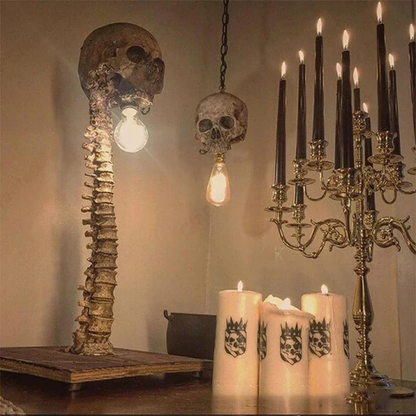 Skull Spine Table Lamp