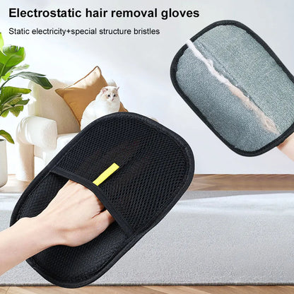 Pet Hair Removal Glove – Gentle Deshedding Brush Glove for Dogs & Cats, Easy Grooming Glove Tool