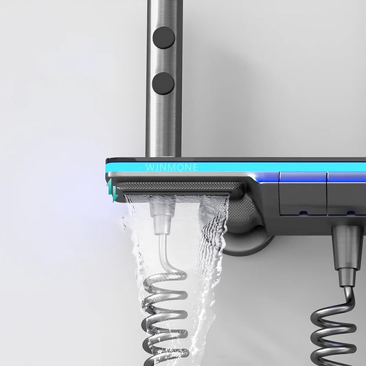 Luxury Shower Thermostat System Set – Adjustable Temperature Control, Digital Display, Rainfall Shower Head & Water Saving Features