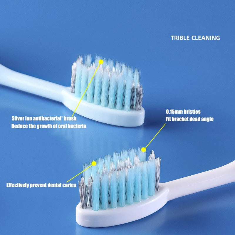 1PC Portable Folding Toothbrush Travel Toothbrush Set Creative Tooth Clean Tools Can Hold Toothpaste